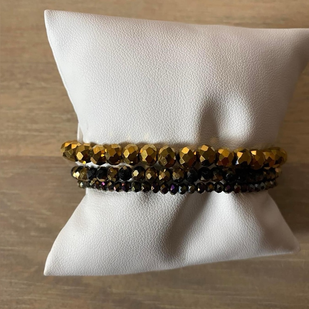 Crystal bracelet stack